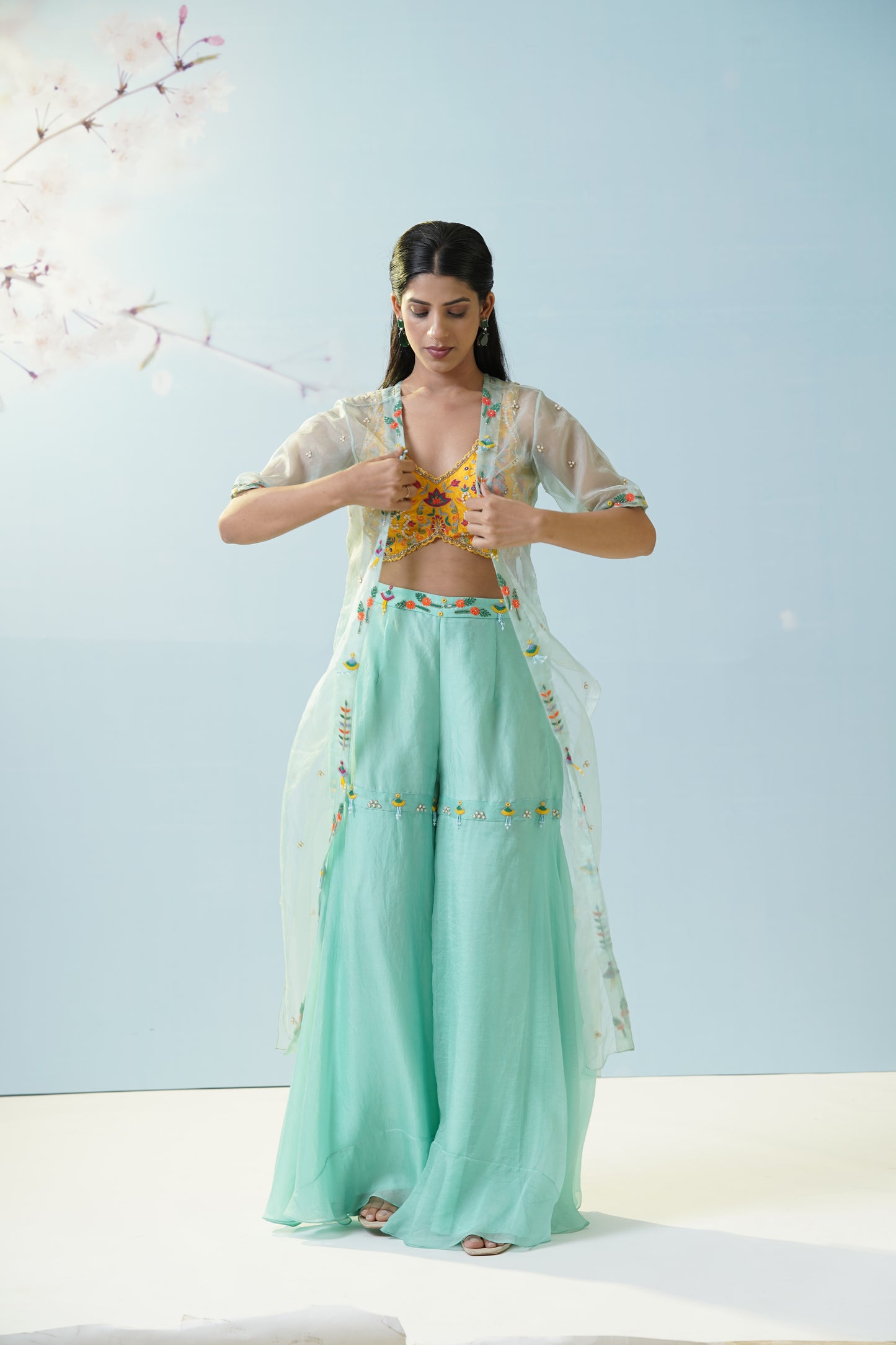 Mint Green Palazzo Set