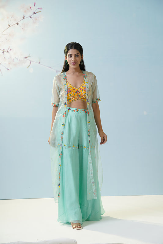 Mint Green Palazzo Set