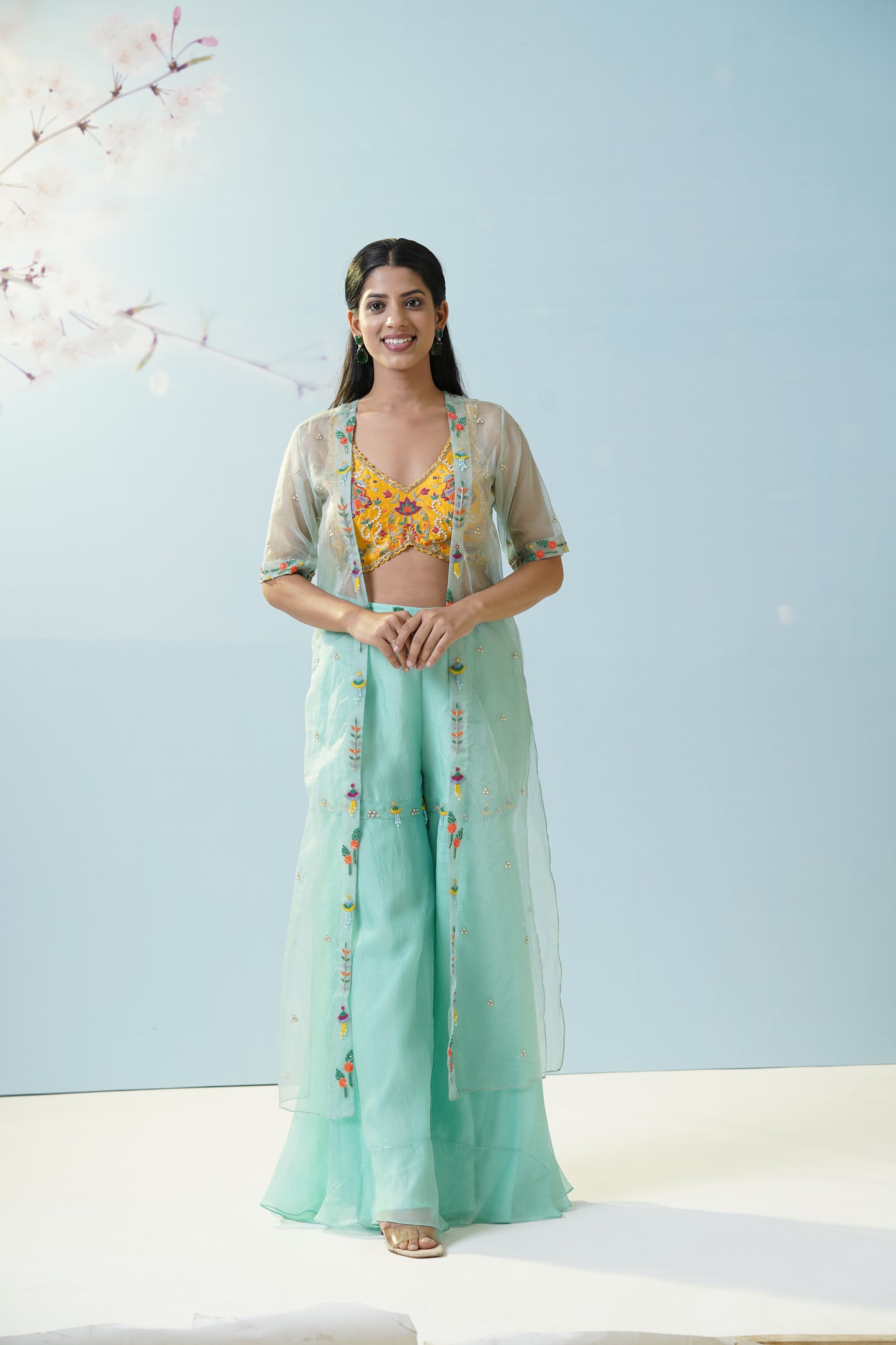 Mint Green Palazzo Set