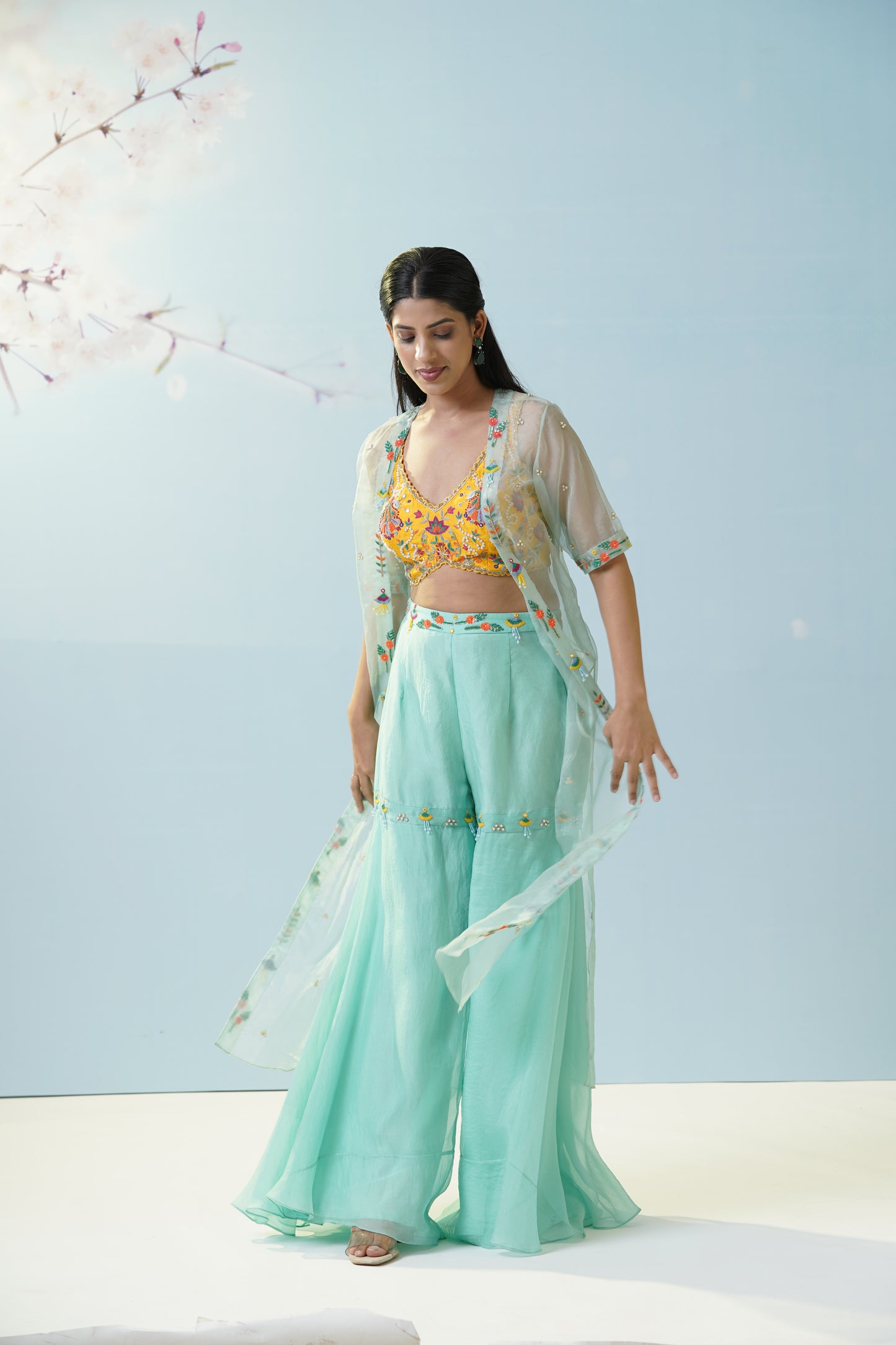 Mint Green Palazzo Set