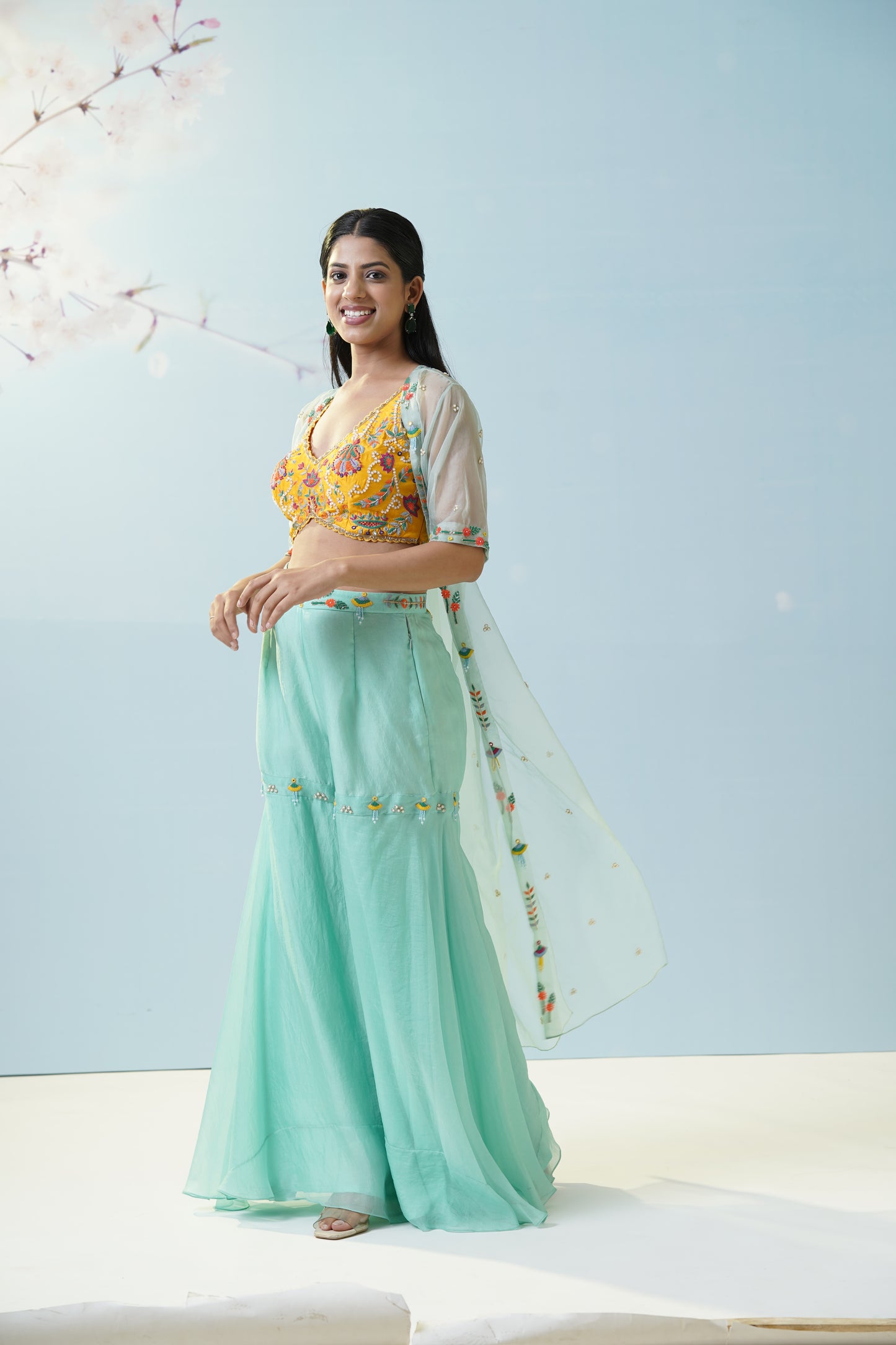 Mint Green Palazzo Set