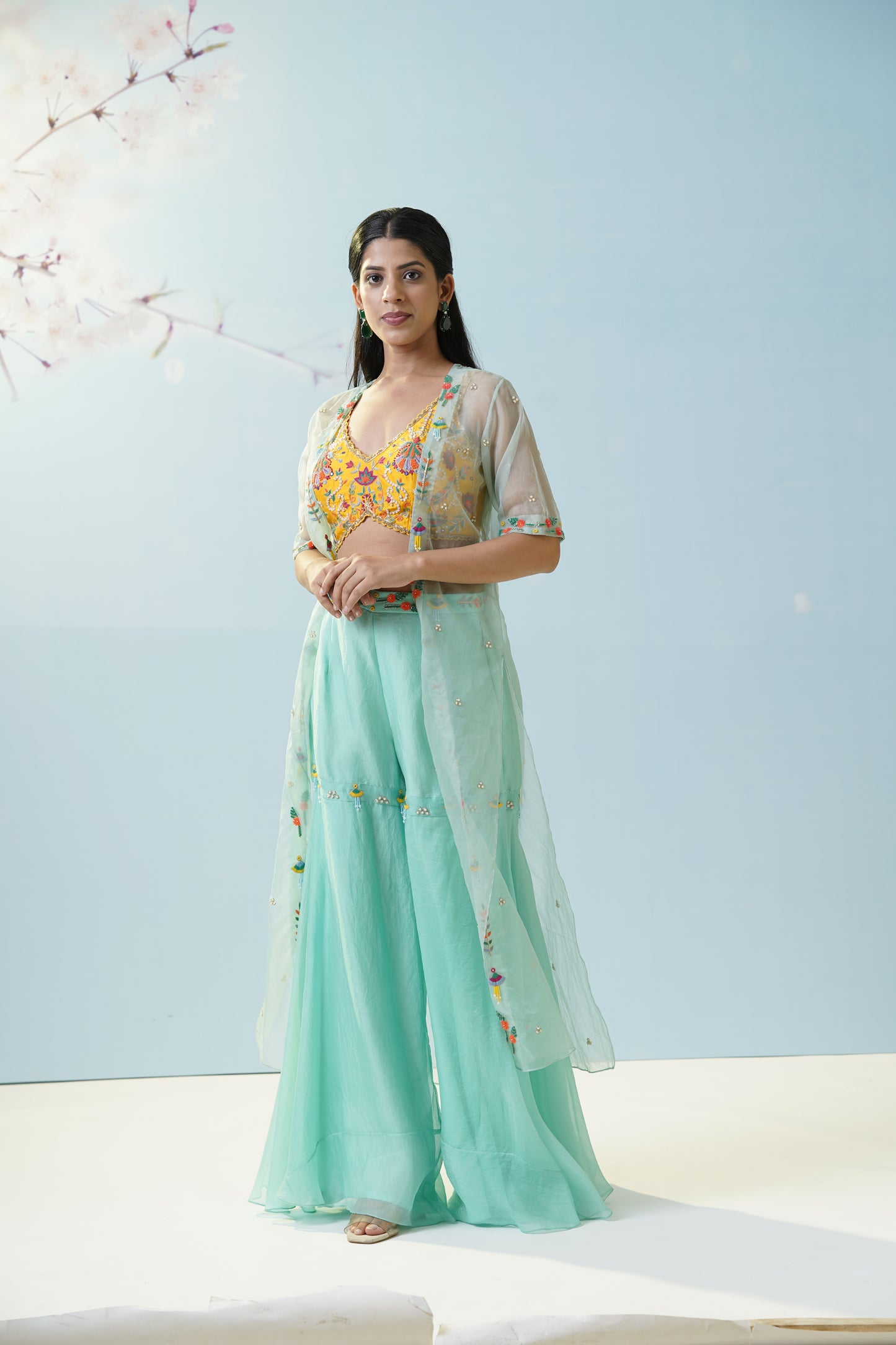 Mint Green Palazzo Set