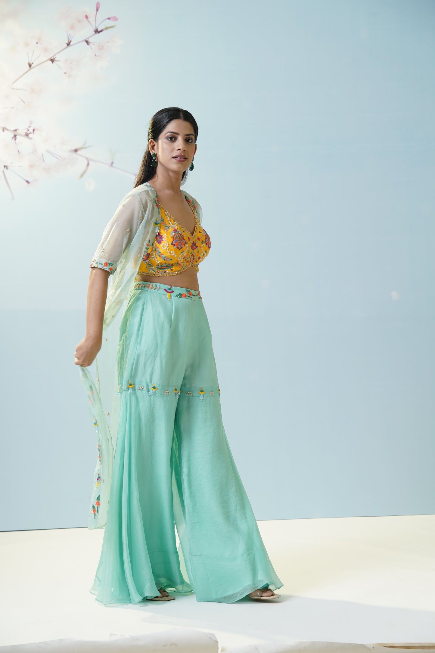 Mint Green Palazzo Set