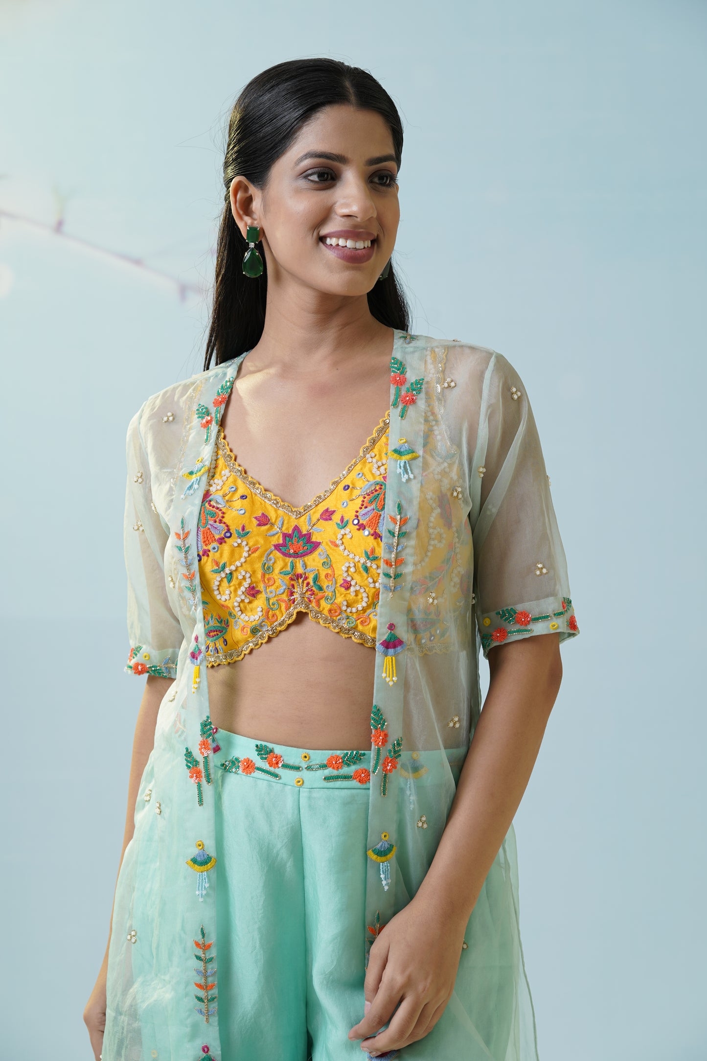 Mint Green Palazzo Set