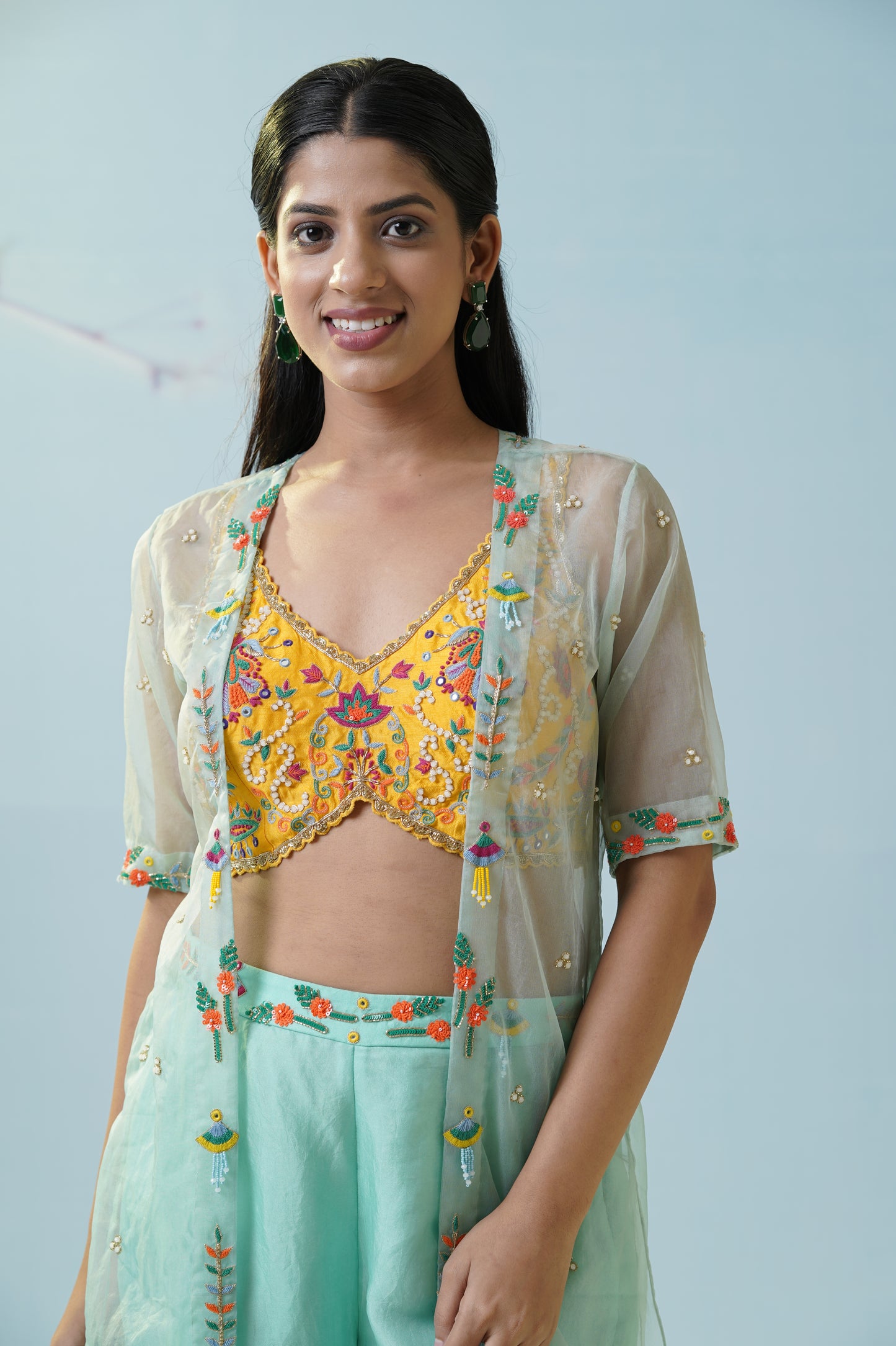 Mint Green Palazzo Set