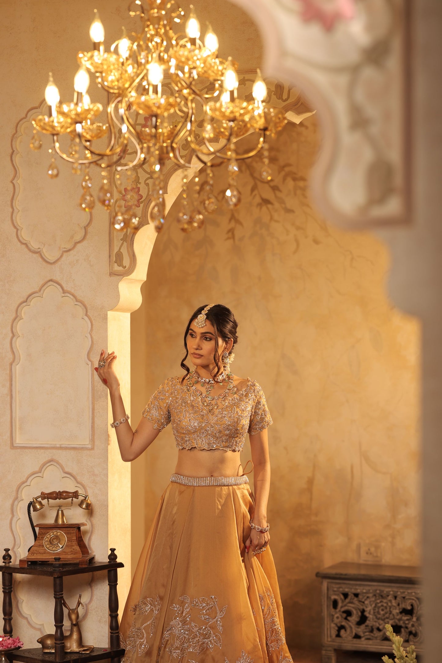 Warm Golden Mustard Color Lehenga