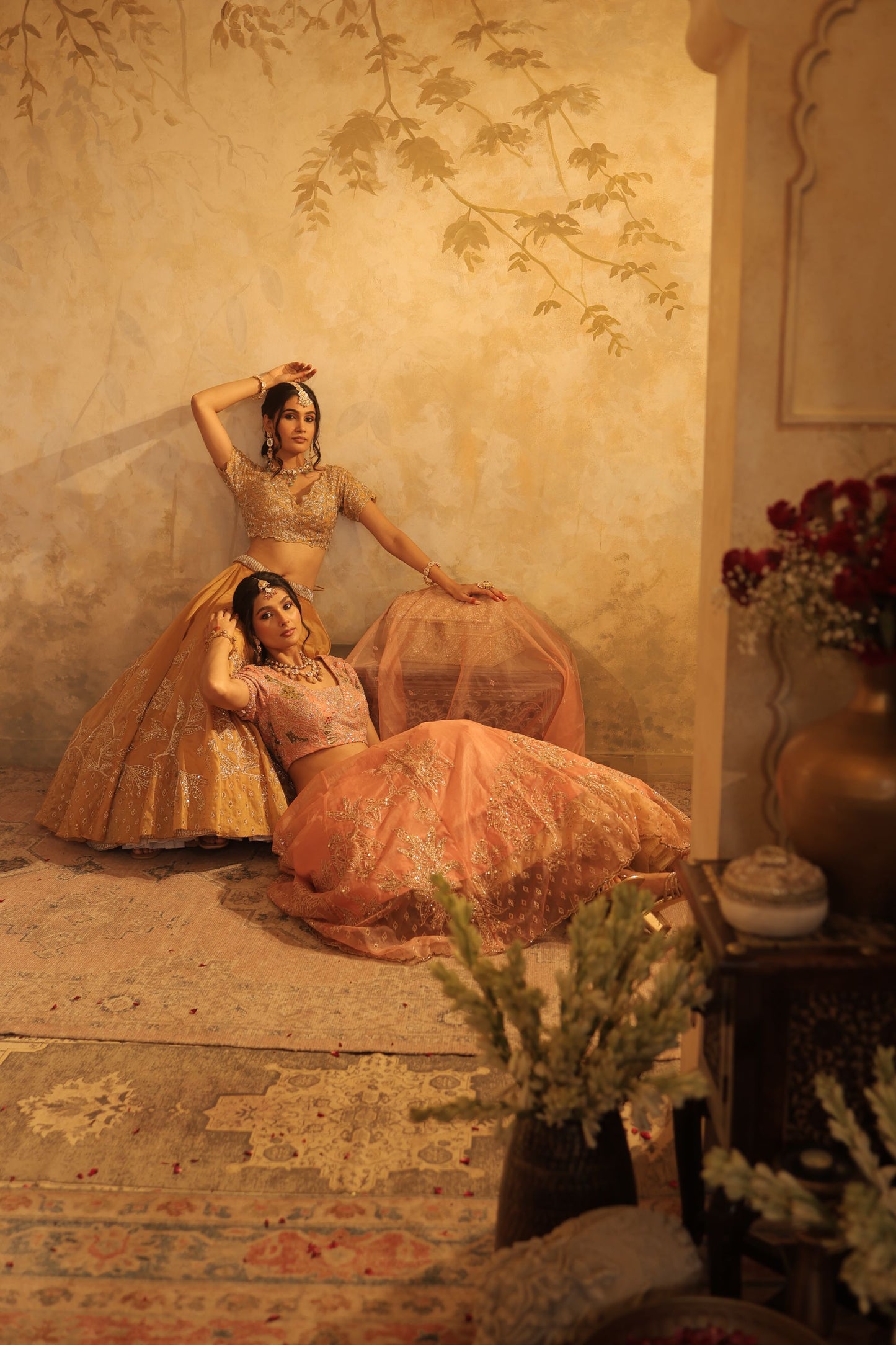 Warm Golden Mustard Color Lehenga