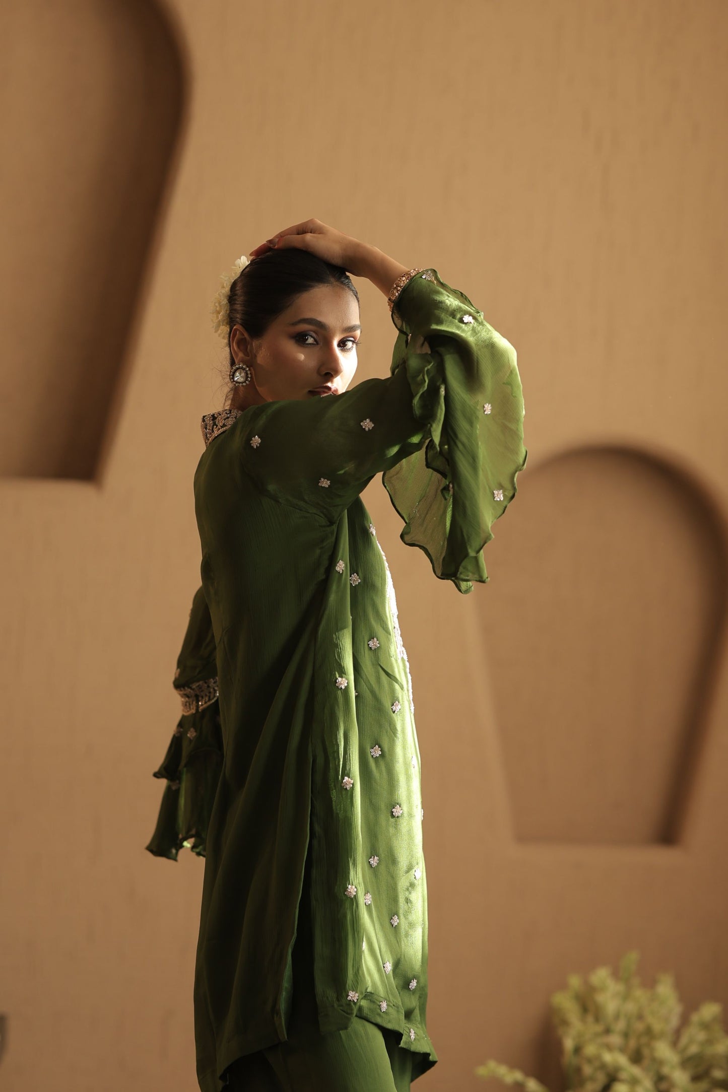 Green Patiala Salwar Suit Set