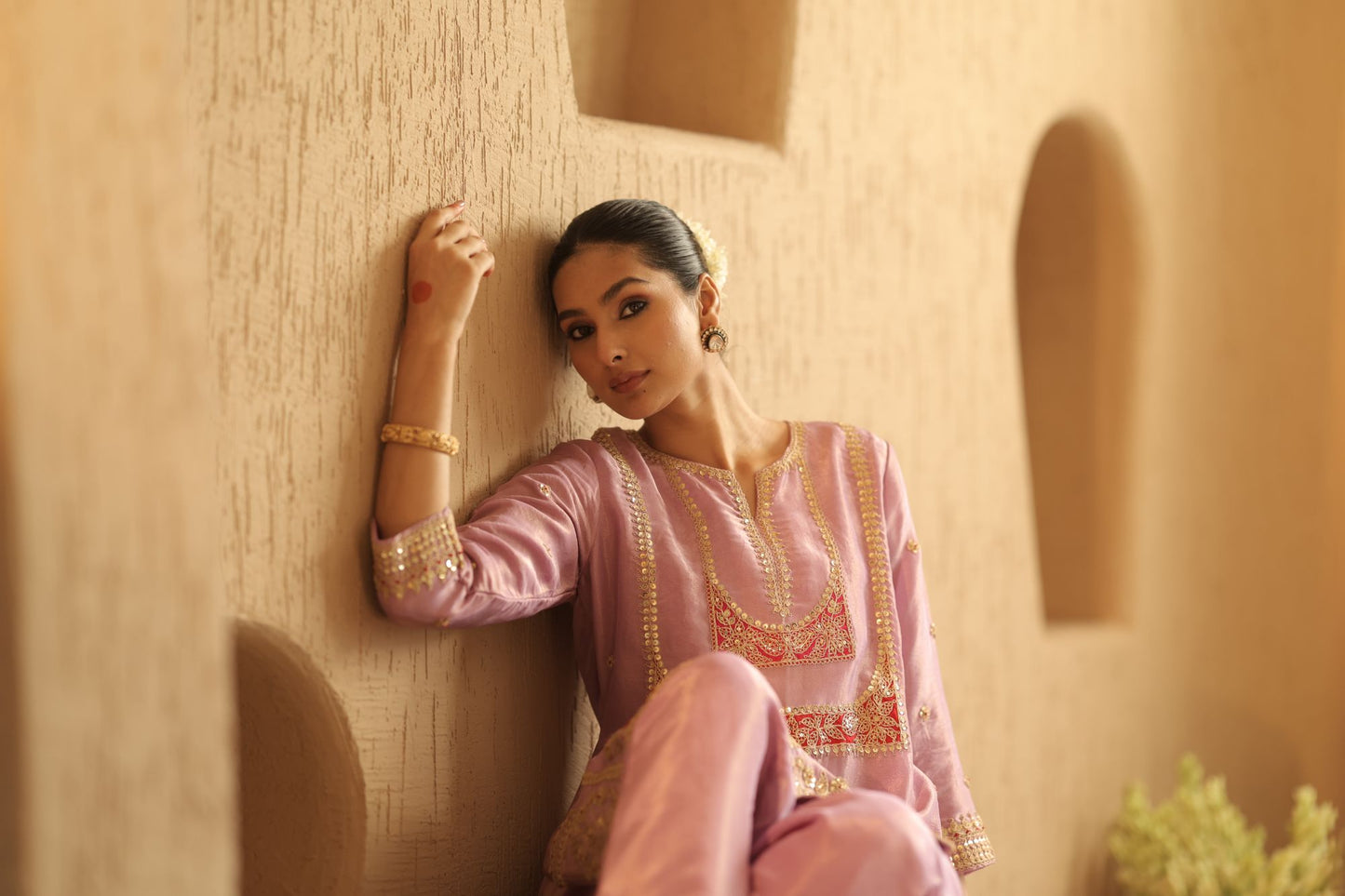 Lilac Tone Patiala Salwar Suit Set