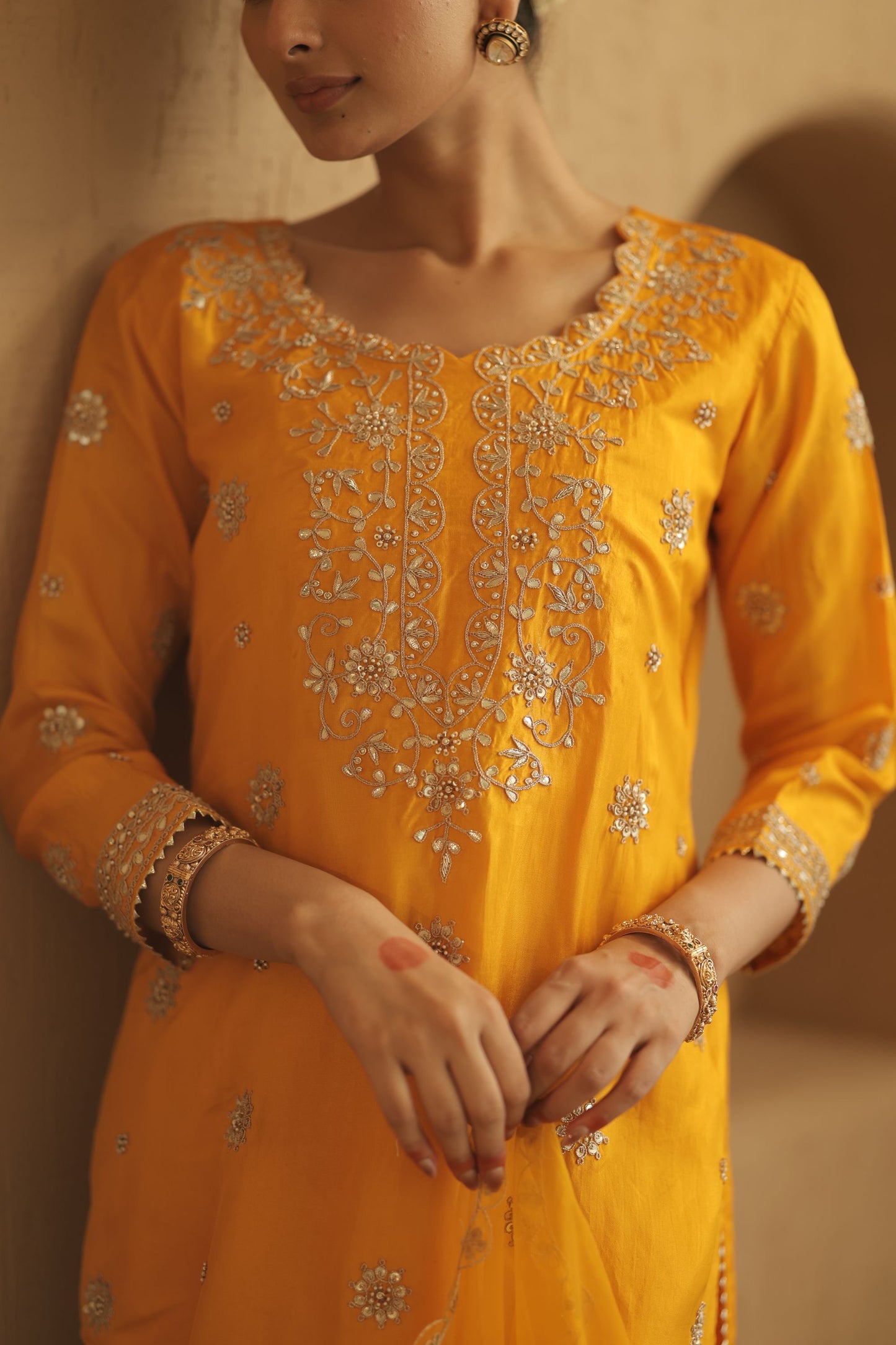 Mustard Yellow Suit Set
