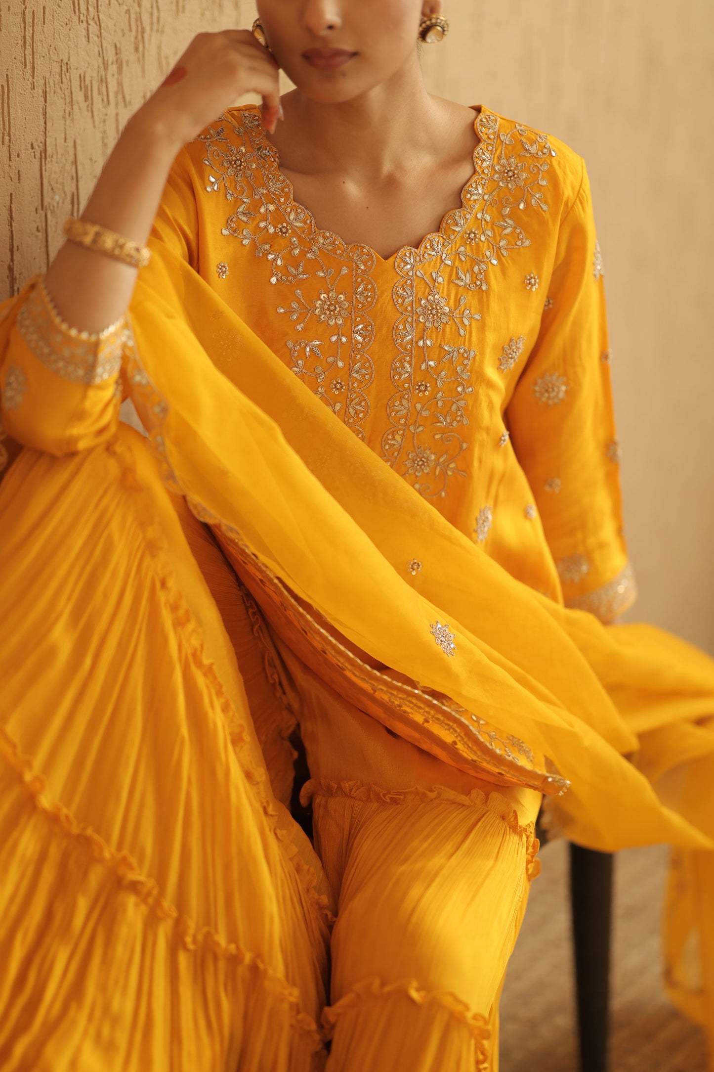 Mustard Yellow Suit Set