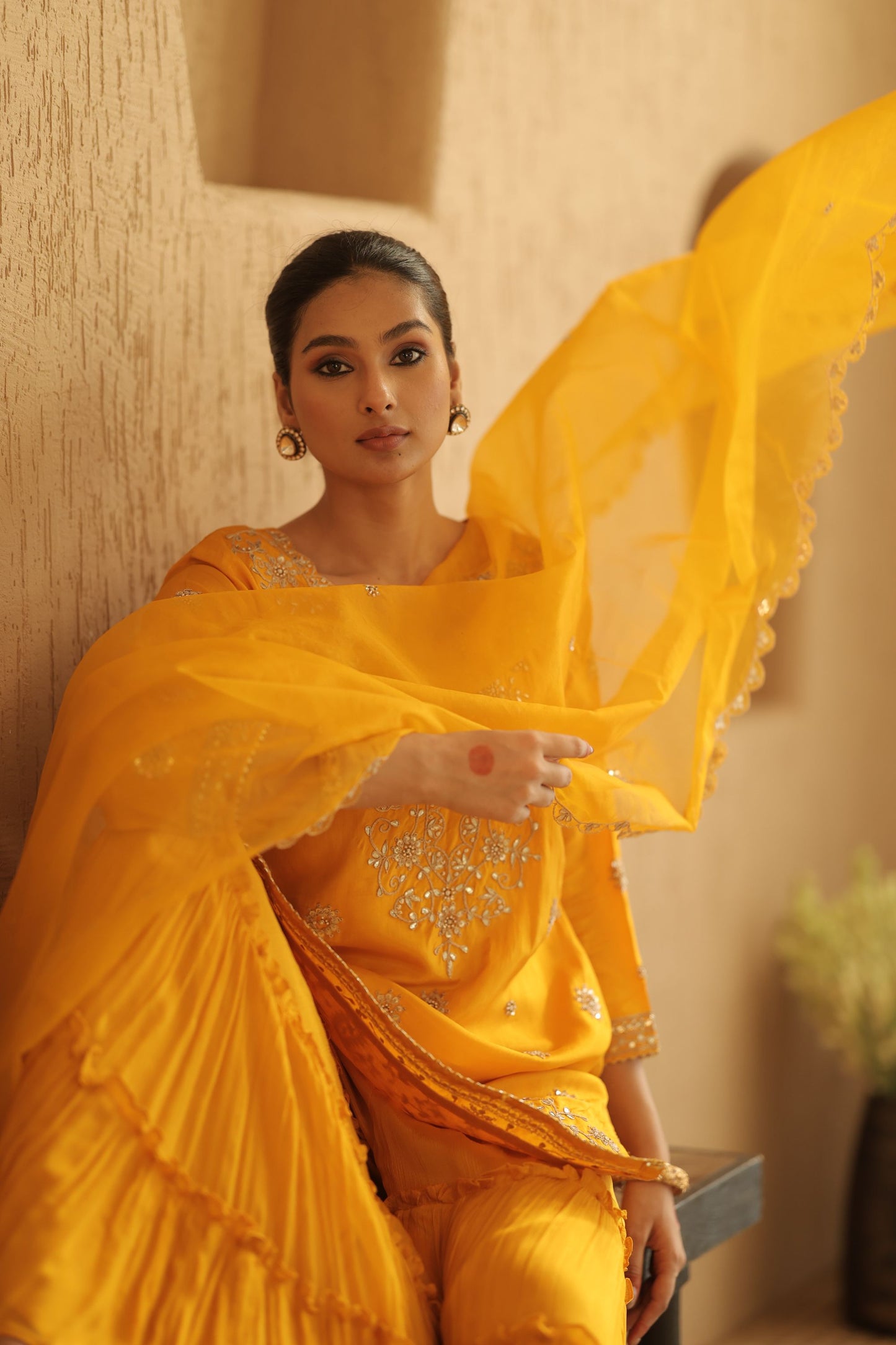 Mustard Yellow Suit Set