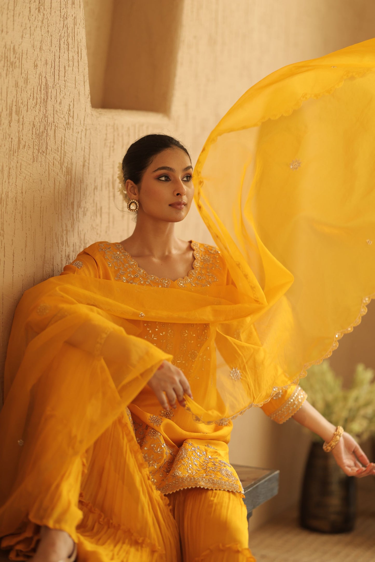 Mustard Yellow Suit Set