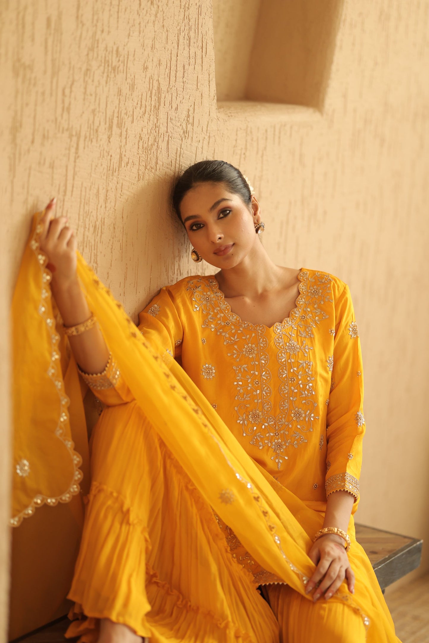 Mustard Yellow Suit Set