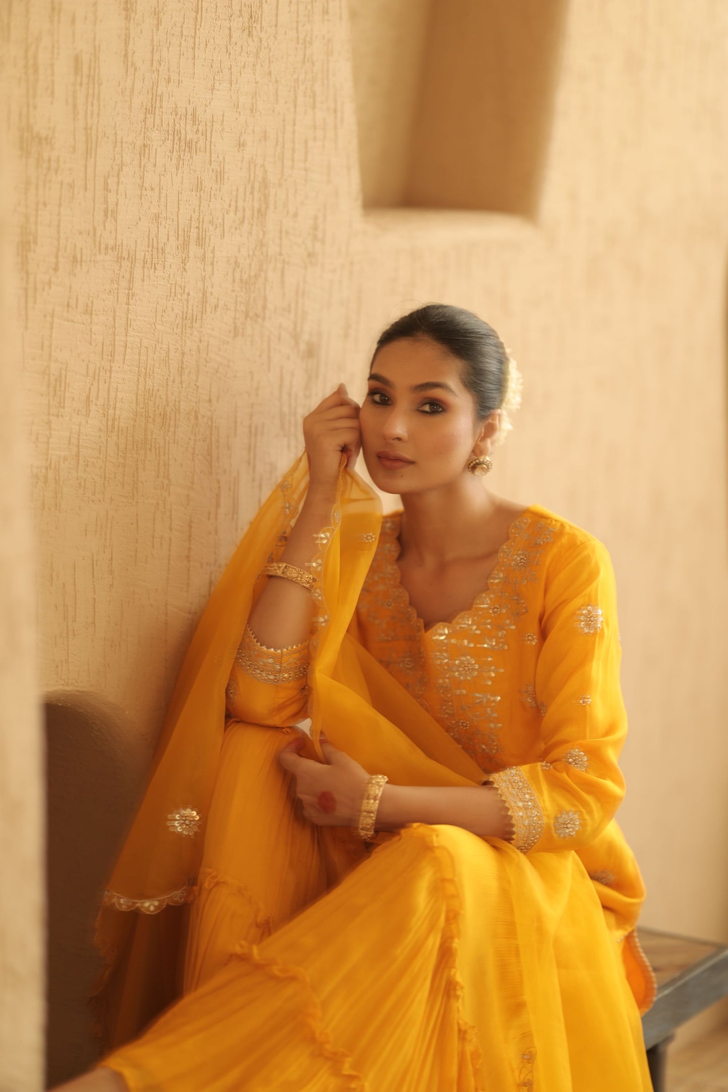 Mustard Yellow Suit Set