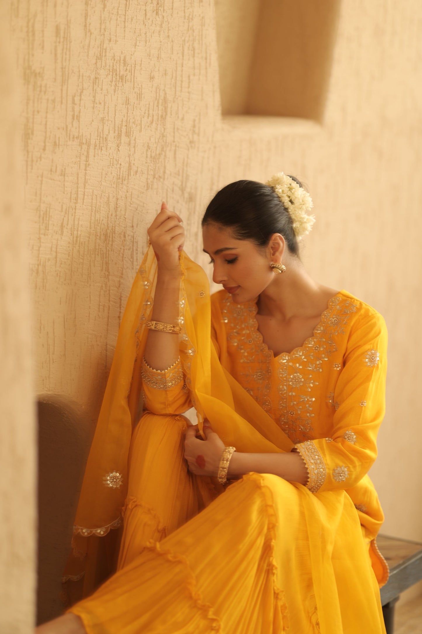 Mustard Yellow Suit Set